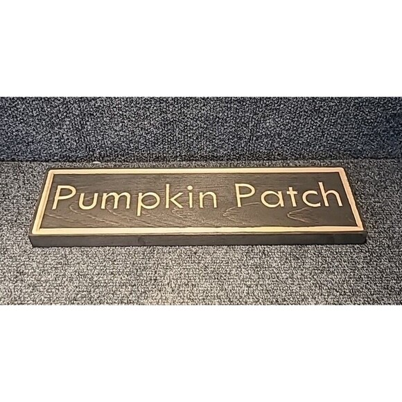 Handmade Pumpkin Patch Sign 14x4 Wooden Sign Farmhouse Fall Decor - Picture 3 of 3